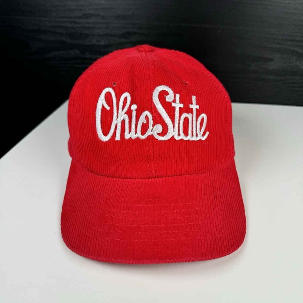 VTG 90s Ohio State University Buckeyes Script Corduroy Snapback - READ
